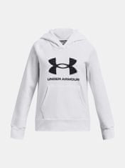 Under Armour Pulover UA Rival Fleece BL Hoodie-WHT XS