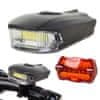 Verkgroup Set univerzalna LED COB kolesarska svetilka 5W + zadnja luč