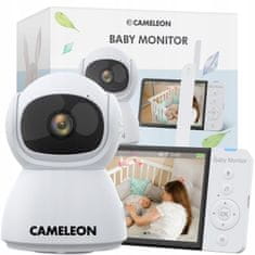 Dexxer FULL HD baby Monitor otroška varuška z vrtljivo video kamero in 5″ LCD 5Ah