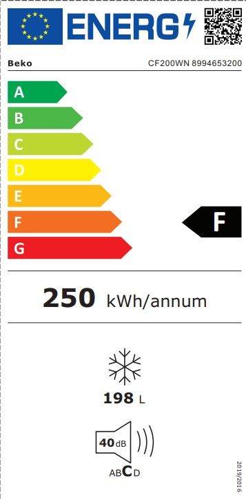 Beko CF200WN zamrzovalna skrinja
