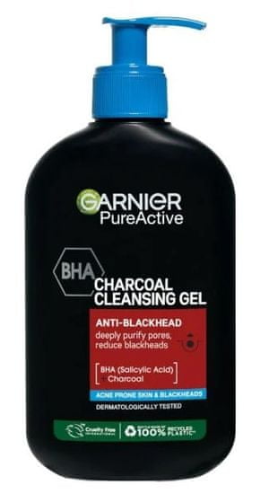 Garnier Pure Active Charcoal čistilni gel proti ogrcem, 250 ml