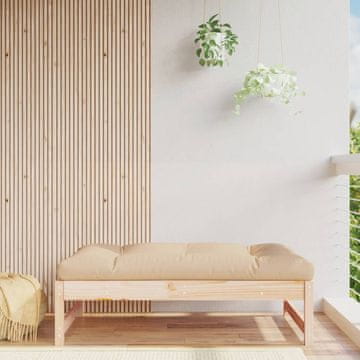 Vidaxl vidaXL Vrtni stolček za noge 120x80 cm masiven borov les