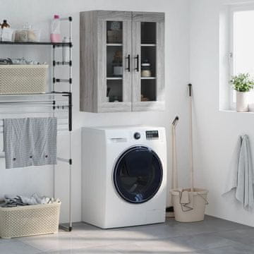 Vidaxl vidaXL Stenska omarica siva sonoma hrast 69,5x34x90 cm