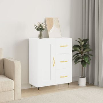 Vidaxl vidaXL Omarica, bela, 69,5 x 34 x 90 cm, material na osnovi lesa