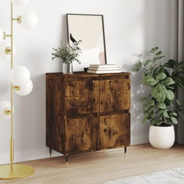 Vidaxl vidaXL Predalnik, dimljen hrast, 60x35x70 cm, material na osnovi lesa