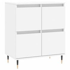 Vidaxl Komoda bela 60x35x70 cm inženirski les