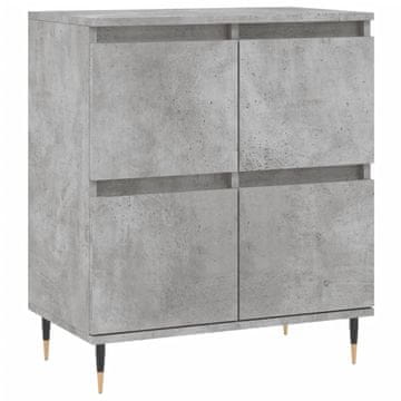 Vidaxl Komoda betonsko siva 60x35x70 cm inženirski les