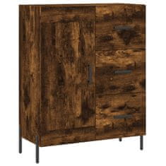 Vidaxl Komoda dimljeni hrast 69,5x34x90 cm inženirski les