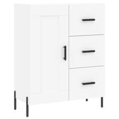 Vidaxl Komoda bela 69,5x34x90 cm inženirski les