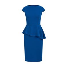 Numoco Ženska večerna obleka Uozlel kraljevsko modra XL
