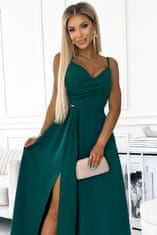Numoco Ženska večerna obleka Chiara zelena M