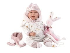 Llorens 74030 NEW BORN - realistična lutka dojenčka z zvoki in mehkim tekstilnim telesom - 42 cm