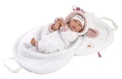 Llorens 74048 NEW BORN - realistična lutka dojenčka z zvoki in mehkim tekstilnim telesom - 42 cm