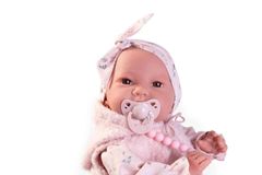 Antonio Juan 80322 SREČNA PONOVNO NAROJENA NICA - realistična lutka dojenčka z mehkim tekstilnim telesom - 42 cm