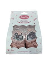 Antonio Juan 92004-8 Čevlji za punčko - superge roza barve z metuljčkom