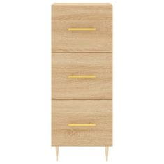 Vidaxl Visoka omara sonoma hrast 34,5x34x180 cm inženirski les