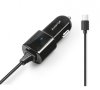Avtopolnilec USB-C z USB TCH 2,4A črn