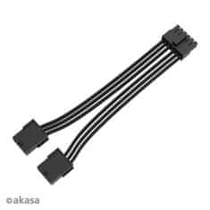 Akasa - Adapter PCIe iz 12-nožičnega na dvojni 8-nožični priključek