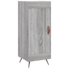 Vidaxl Visoka omara siva sonoma 34,5x34x180 cm inženirski les