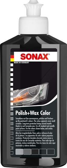 Sonax barvna politura, črna, 250 ml