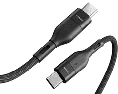 Veger CC01 kabel, pleteni, USB-C na USB-C, 60W, 1,2 m, črn (CC01)