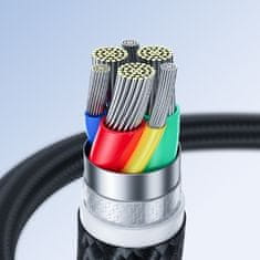 Joyroom Trpežni kabel za iPhone Surpass Series USB-C - Lightning 20 W 0,25 m črn