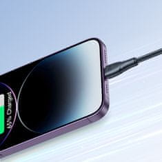 Joyroom Trpežni kabel za iPhone Surpass Series USB-C - Lightning 20 W 0,25 m črn