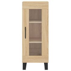 Vidaxl Visoka omara sonoma hrast 34,5x34x180 cm inženirski les