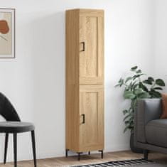 Vidaxl Visoka omara sonoma hrast 34,5x34x180 cm inženirski les