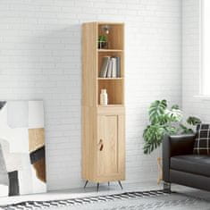 Vidaxl Visoka omara sonoma hrast 34,5x34x180 cm inženirski les