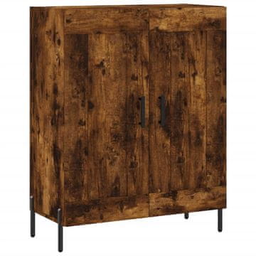 Vidaxl Komoda dimljeni hrast 69,5x34x90 cm inženirski les