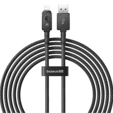 slomart Kabel USB - lightning baseus neprebojni 2.4a 480mb/s 2m - črn