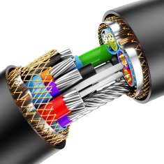 BASEUS Podaljšek kabla USB 2.0 1,5 m črn