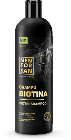 Menforsan naravni šampon z biotinom za konje, 1000 ml