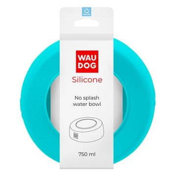 WAUDOG silikonska posoda brez brizganja 750ml modra