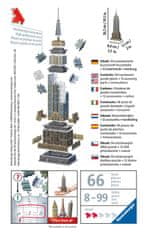Ravensburger 3D sestavljanka Mini Empire State Building 66 kosov