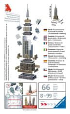 Ravensburger 3D sestavljanka Mini Empire State Building 66 kosov