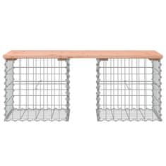 Vidaxl Vrtna klop gabion 103x44x42 cm trden les douglas