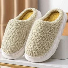 HOME & MARKER® Zimski copati, Topli copati, Nedrseči copati (Gorčična, 36/37) | COZYSTEPS