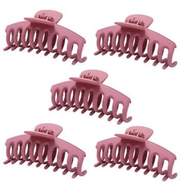 Northix Sponka za lase xl - roza - 5 kom
