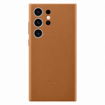 slomart usnjen ovitek samsung galaxy s23 ultra case naravno usnje kamela (ef-vs918laegww)