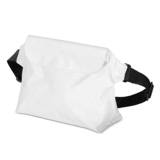 shumee Vodotesna PVC torbica za okoli pasu za telefon, dokumente, Outdoor - bela
