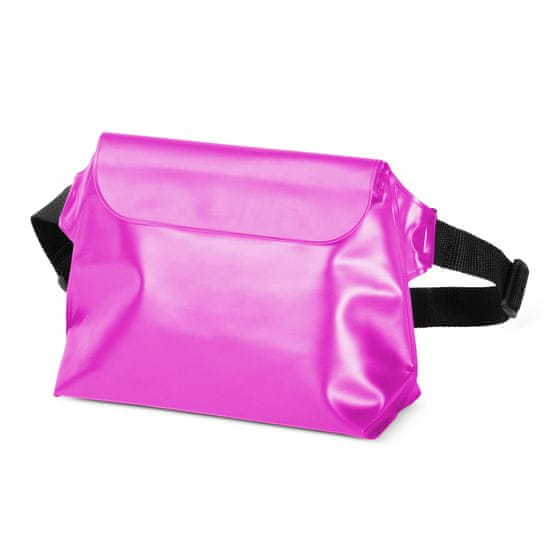 shumee Vodotesna PVC torbica za okoli pasu za telefon, dokumente, Outdoor - roza