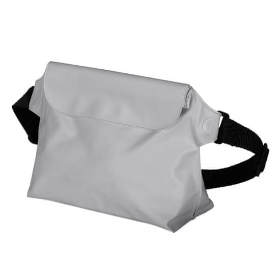 shumee Vodoodporna PVC torbica za okoli pasu za telefon, dokumente, Outdoor - siva