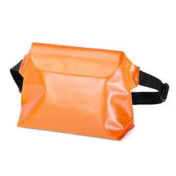 shumee Vodoodporna PVC torbica za okoli pasu za telefon, dokumente, Outdoor - oranžna