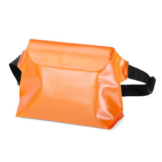 shumee Vodoodporna PVC torbica za okoli pasu za telefon, dokumente, Outdoor - oranžna