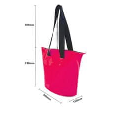 NEW PVC nepremočljiva torba za plažo z naramnico 11L - roza