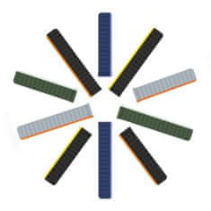 slomart Univerzalni magnetni trak samsung galaxy watch 6 pro / 6 / 6 classic / 5 pro / 5 / 5 classic dux ducis strap (20mm različica) - sivo-oranžna