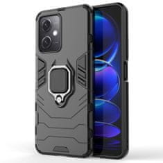 HURTEL Armored case cover for Xiaomi Redmi Note 12 5G / Poco X5 5G magnetic holder Ring Armor black