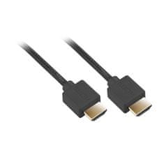 GoGEN Kabel HDMI Gogen HDMI 1.4 visoke hitrosti, ethernet, M/M, 5 m, pozlačen, črn